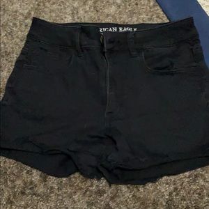 High Rise Black Shorts